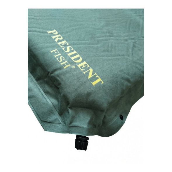 Коврик самонадувной President Fish 8см хаки 190*66 8818002