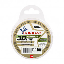 Леска IAM 3D Fishing Line 100m, диаметр 0,18 мм Хамелеон